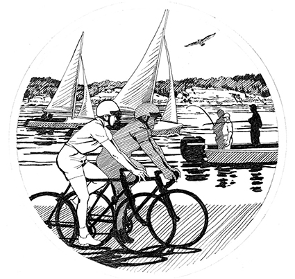 Recreation - Ink pen & brush on illustration board