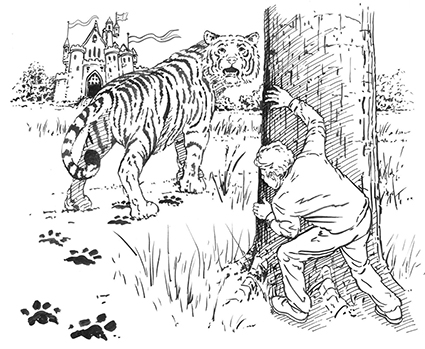 Follow Your Fear — Brush and Ink Book Illustration