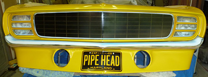 Painted grill and bumper Painted grill and bumper
