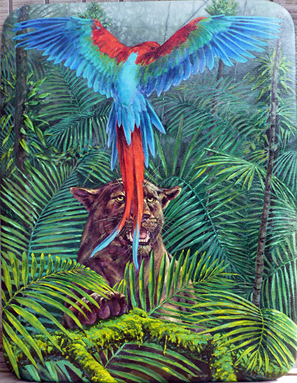 The Missing Lynx
24" x 32" acrylic on fabricated panel 