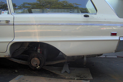 1966 Dodge Polara -rear quarter panel, hand made