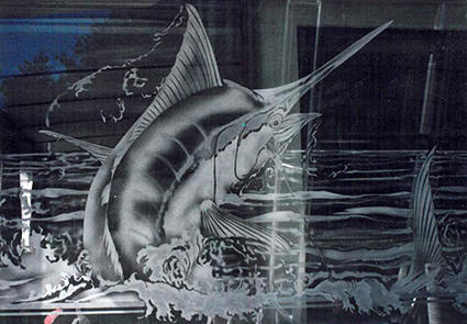 Etched glass Etched glass